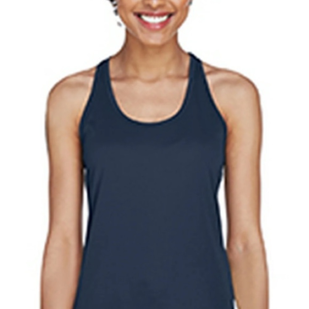 2/$20 Navy Blue Racerback Tank Top Soft Stretch Cotton Basics Small
